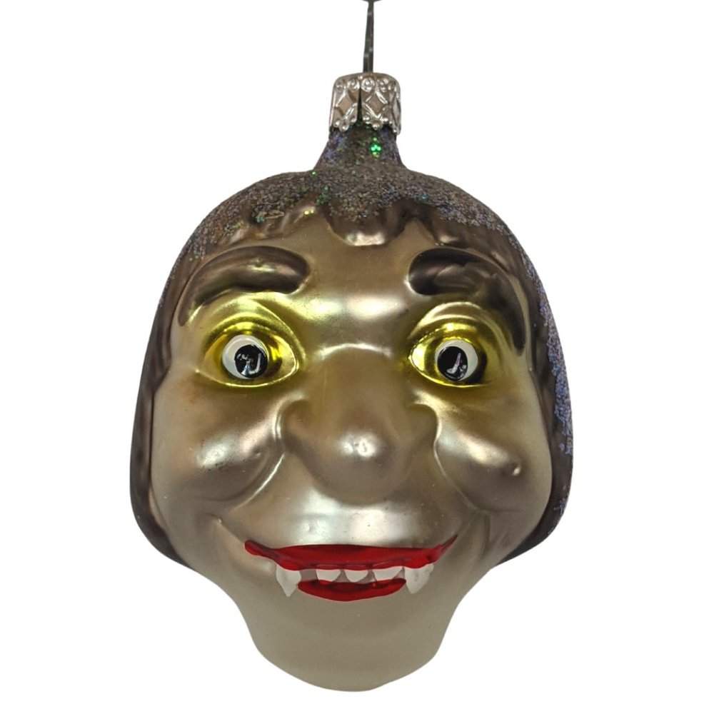 Christopher Radko Vampire Head Halloween Fine Glass Ornament New w/o Tags